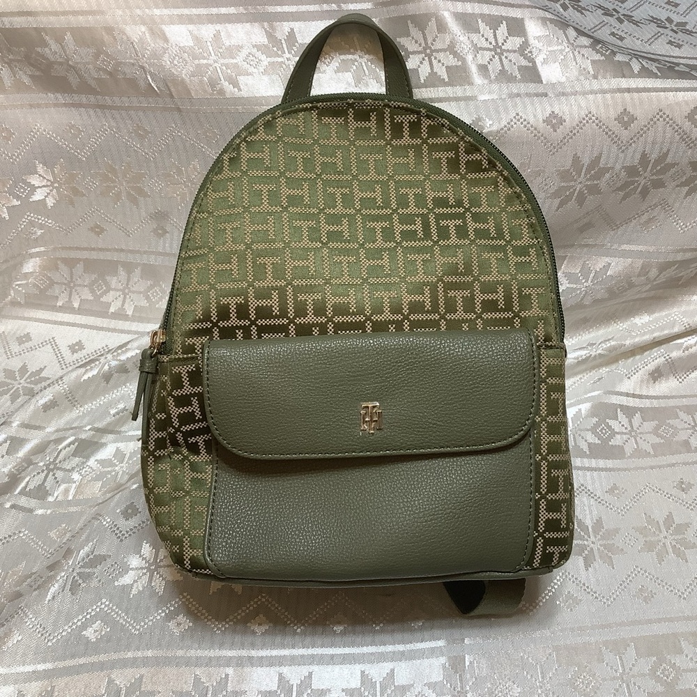 Tommy Hilfiger Backpack Lynn II Dome Olive Tan